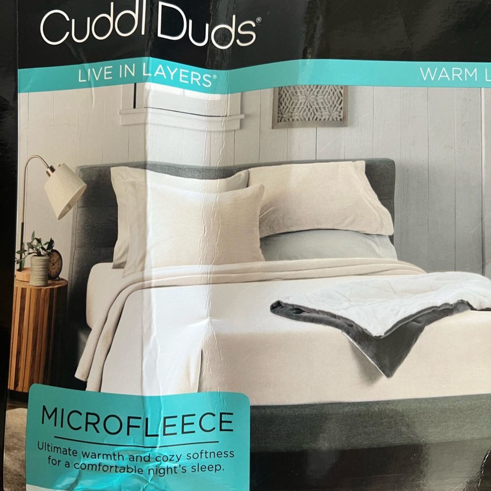 Cuddl Duds micro fleece king sheets